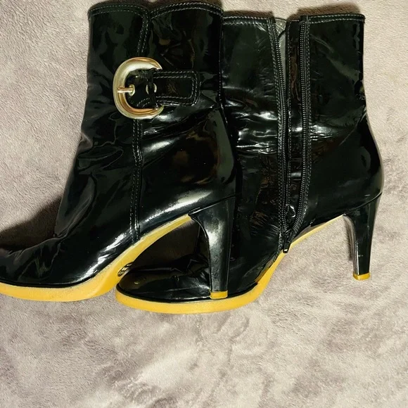 Stuart Weitzman Patent Leather Ankle Boots - Picture 4 of 13